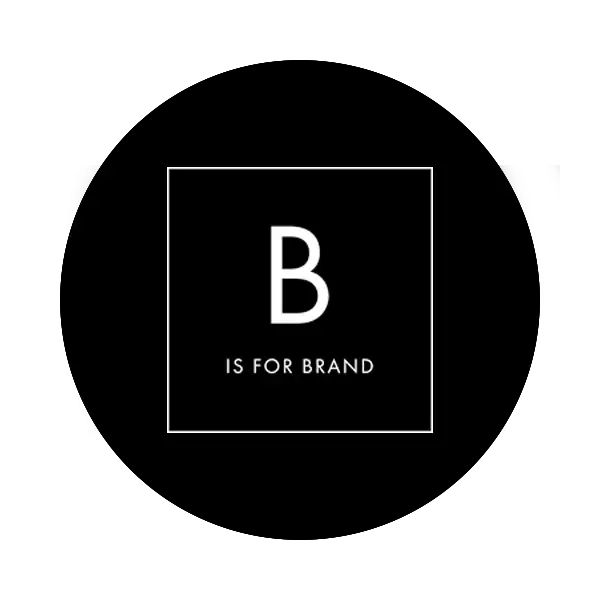 b is for brand logo